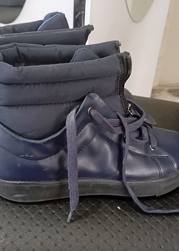 Koyu Mavi Tokalı Street Style bot - Görsel 3