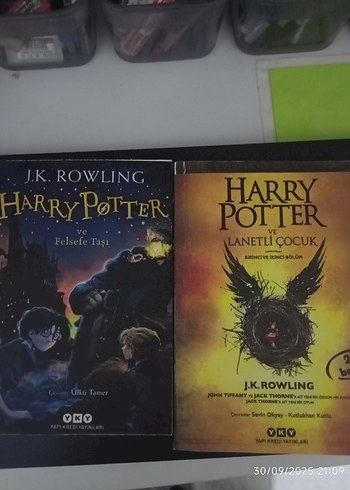 Harry potter felsefe taşı ve lanetli çocuk 2 kitap