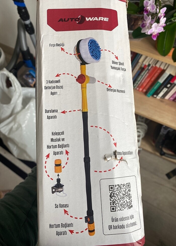 Döner Başlıklı Yıkama Fırçası - Görsel 2