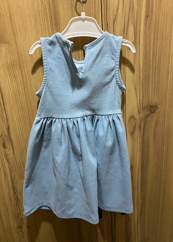 Lc Waikiki Kız Çocuk Mavi Nakışlı  Elbise - Görsel 2