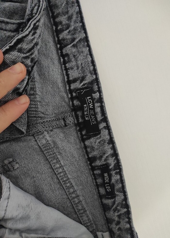 Gri kot Jean  - Görsel 3