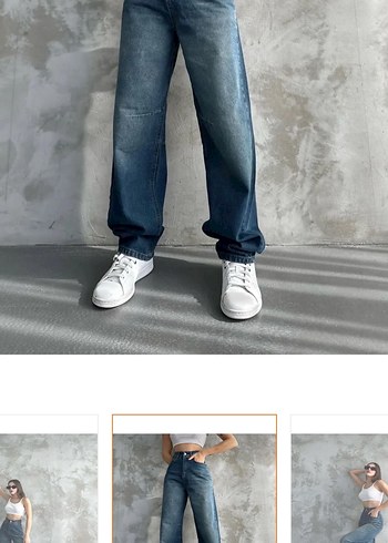 Trendyol & Milla Bol Kesim Mavi Denim Kadın Jean