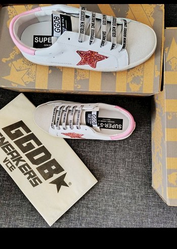 37 Beden pembe Renk Golden Goose Kadın Spor Ayakkabı