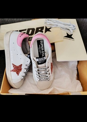 Golden Goose Deluxe Golden Goose Pembe Baskılı Kadın Spor Ayakkabı