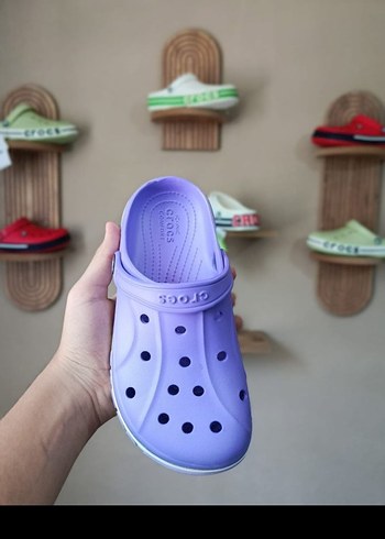 Crocs Crocs Mor Çocuk Terlik Velcro Bantlı
