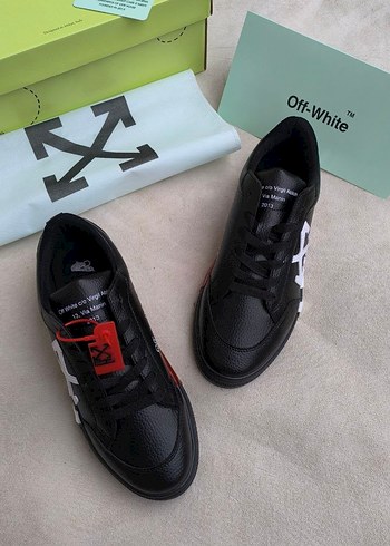 Off-White Siyah Beyaz Erkek Spor Ayakkabı - Görsel 5