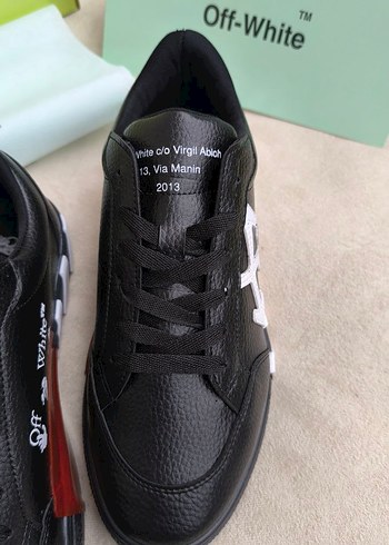 Off-White Siyah Beyaz Erkek Spor Ayakkabı - Görsel 4