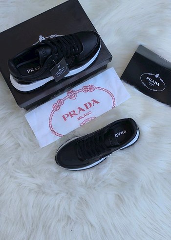 Prada Siyah Erkek Spor Ayakkabı - Görsel 8