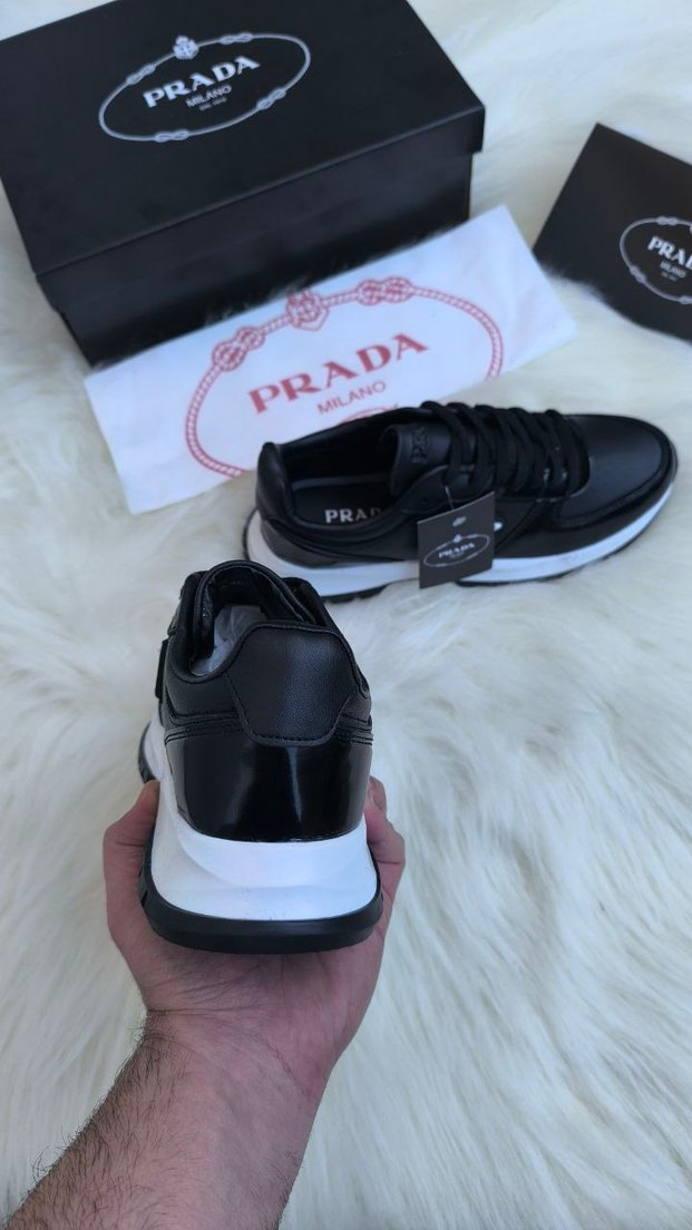 Prada Siyah Erkek Spor Ayakkabı - Görsel 2