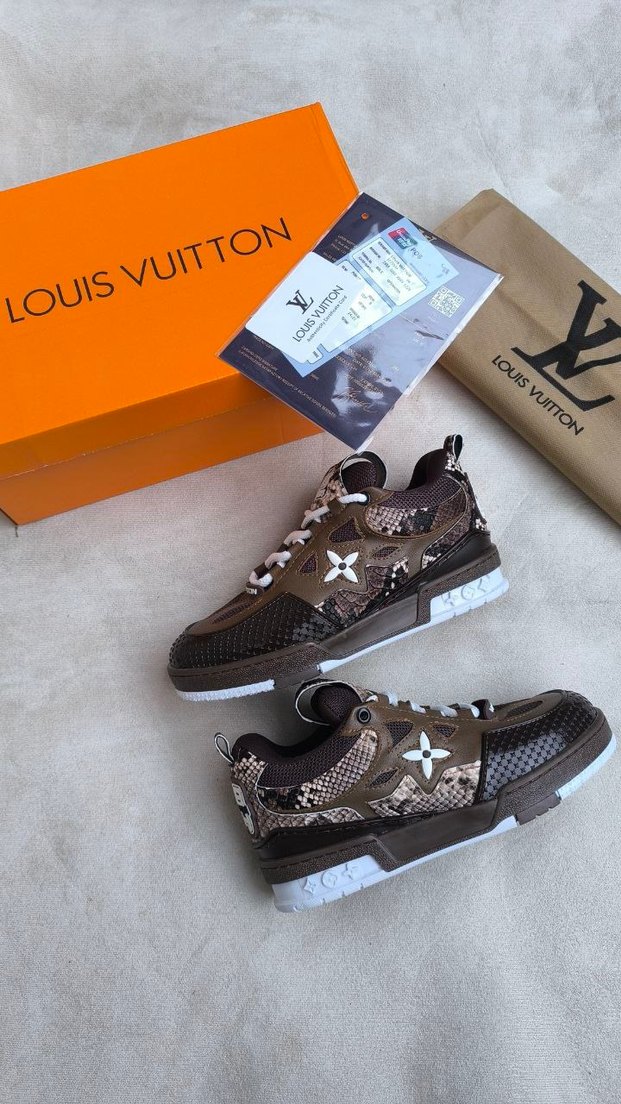 Louis Vuitton Yılan Desenli Spor Ayakkabı - Görsel 5