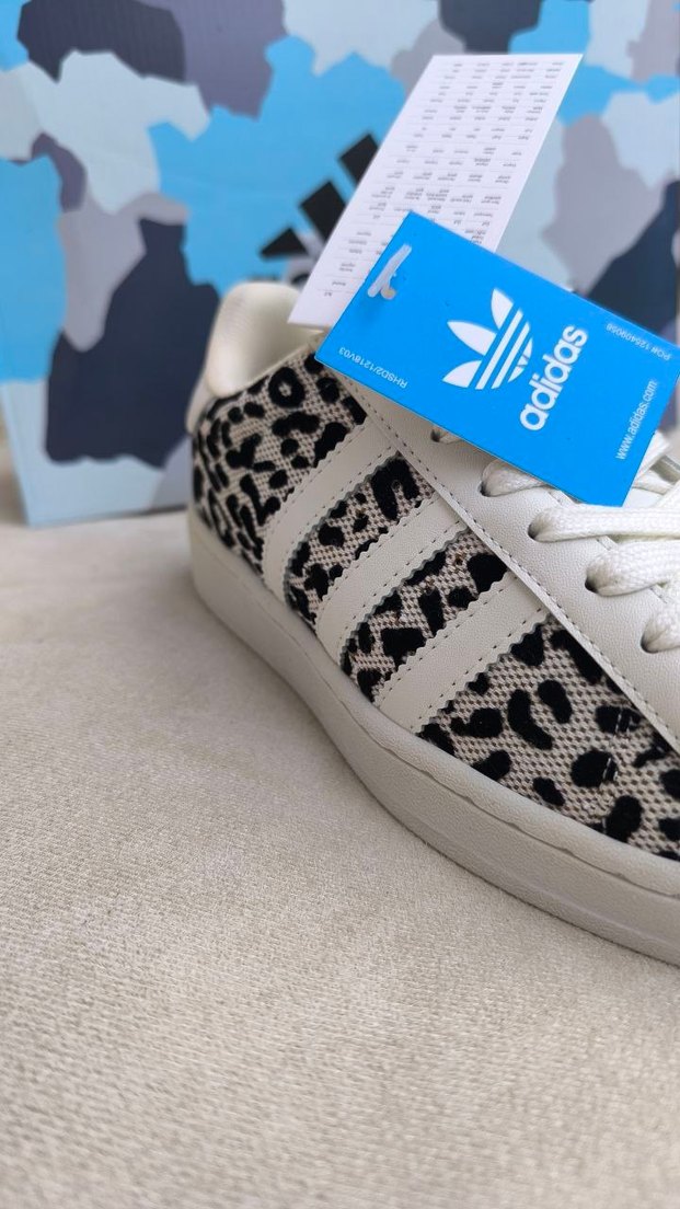 Beyaz Zebra Desenli Kadın Spor Ayakkabı - Görsel 2