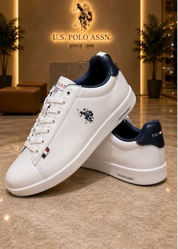 U.S Polo Assn. Beyaz Deri Sneaker