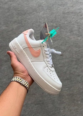 Nike Air Force 1 Beyaz Pudra Pembe Sneaker