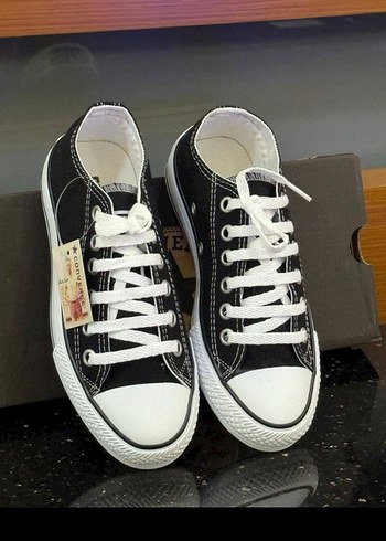 38 Beden siyah Renk Converse Siyah Kadın Spor Ayakkabı Velcro