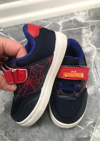 25 Beden mavi Renk Erkek Çocuk Lacivert Spiderman Spor Ayakkabı