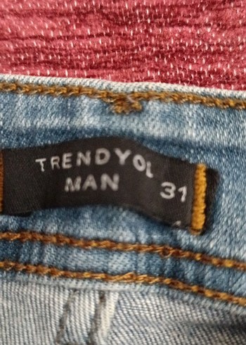 31 Beden Düğmeli Mavi Kadın Midi Boy Jean