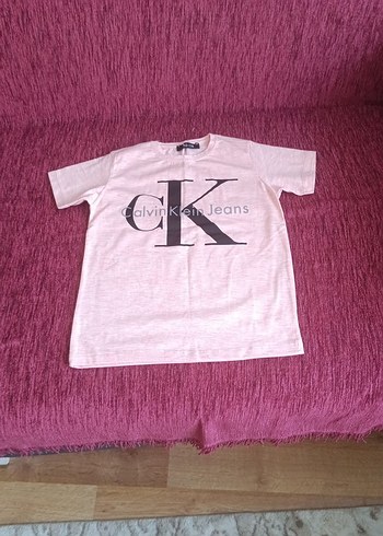 Calvin Klein Pembe Pamuklu Tişört