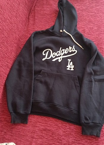 Diğer Siyah Baskılı Kapüşonlu Sweatshirt