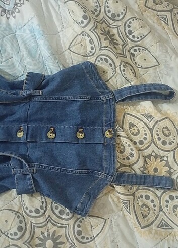 H&M denim elbise 