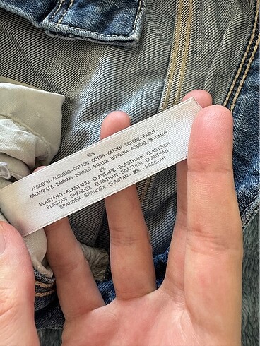 s Beden mavi Renk Massimo dutti kot pantolon