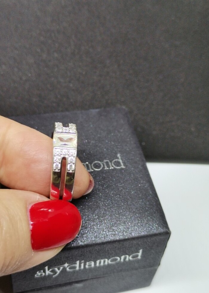 GÜMÜŞ 925 pirlanta taşi - Görsel 3