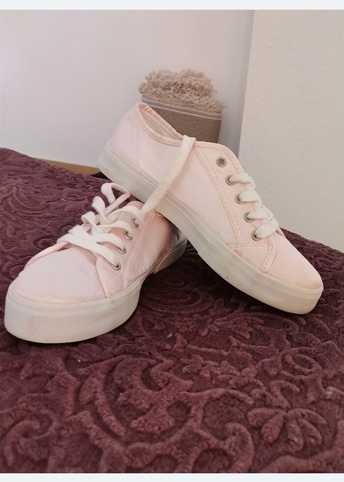 Pembe saten ayakkabı.. Yeni.. - Görsel 5