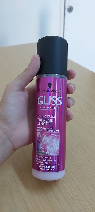 gliss sıvı saç kremi