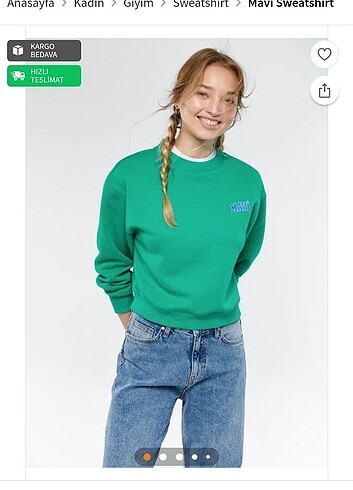 Mavi sweat etiketli