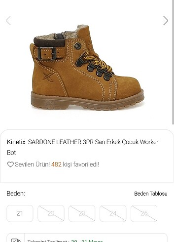 Kinetix Kinetix hakiki deri erkek çocuk bot