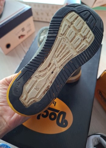 30 Beden gri Renk Gri Kamuflaj Erkek Çocuk Botu Velcro