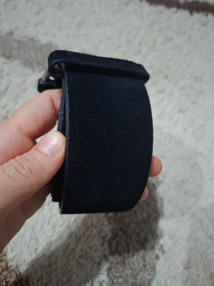 Siyah süet tokalı gotik kemer - Görsel 3