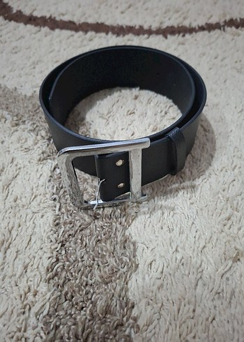 Kadın Siyah Deri Tokalı Kemer - Görsel 2