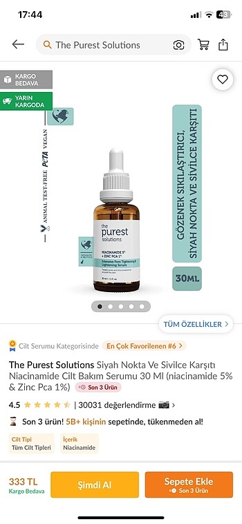 The purest serum