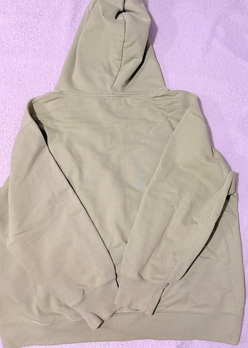 Pull&Bear Fıstık Yeşili Kapüşonlu Oversize Sweatshirt - Görsel 3