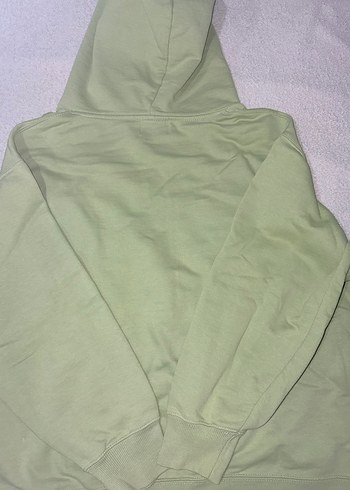 Pull&Bear Fıstık Yeşili Kapüşonlu Oversize Sweatshirt - Görsel 5