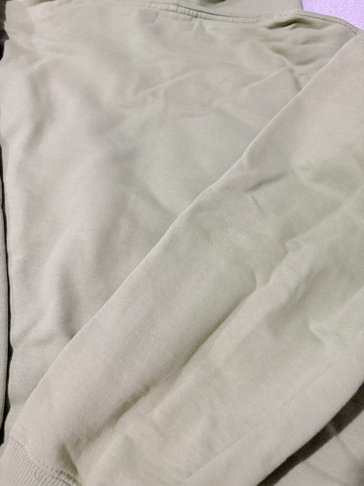 Pull&Bear Fıstık Yeşili Kapüşonlu Oversize Sweatshirt - Görsel 4