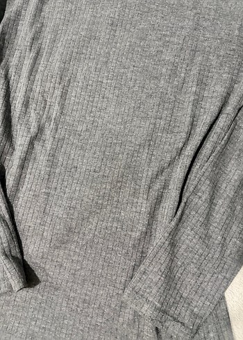 Benetton Antrasit Kadın Boğazlı Triko Kazak - Görsel 2