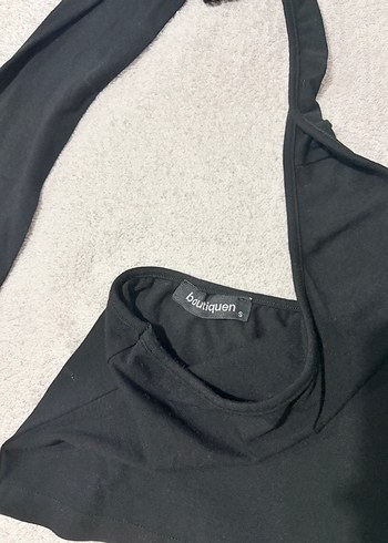 Botique Tek Kollu Siyah Bluz - Görsel 2