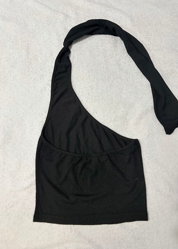 Botique Tek Kollu Siyah Bluz - Görsel 3