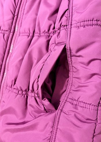 Kız Çocuk Mor Fermuarlı Yelek - Görsel 8