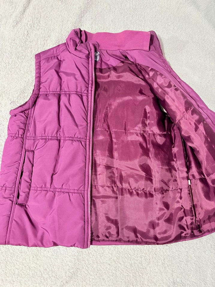 Kız Çocuk Mor Fermuarlı Yelek - Görsel 3