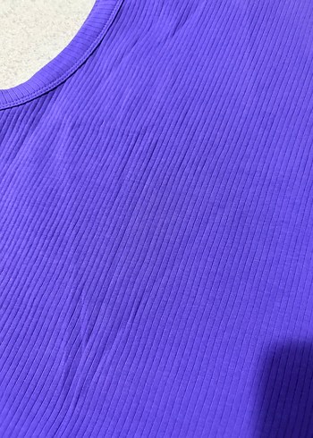 Mor, Bisiklet Yaka, Kolsuz Kadın Atlet - Görsel 3