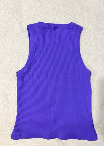 Mor, Bisiklet Yaka, Kolsuz Kadın Atlet - Görsel 2