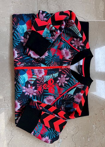 Renkli Baskılı Uzun Kollu hummel hırka - Görsel 3