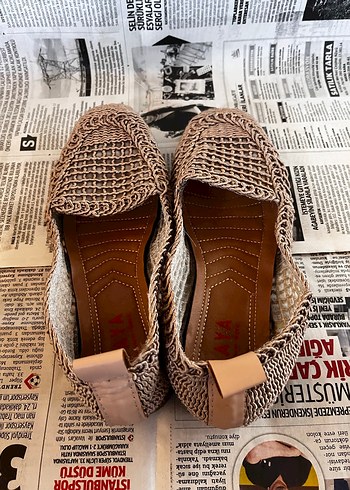 Desenli Örgü Kadın Dolgu Topuk Espadril - Görsel 3