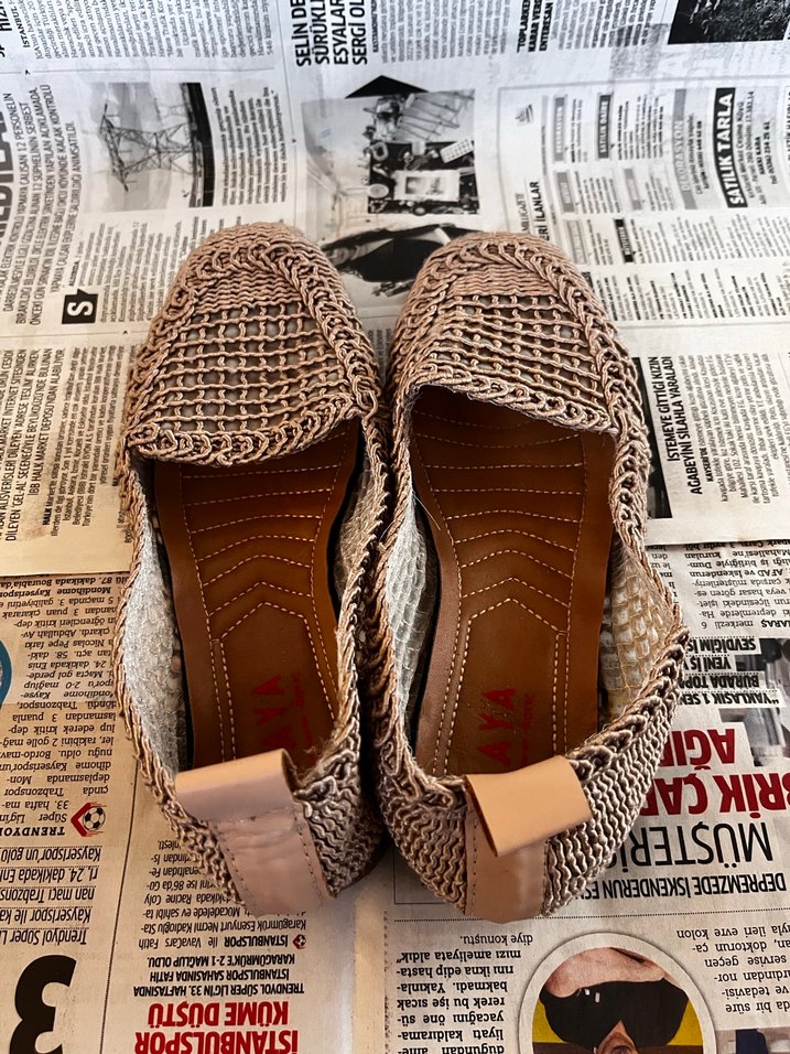 Desenli Örgü Kadın Dolgu Topuk Espadril - Görsel 3