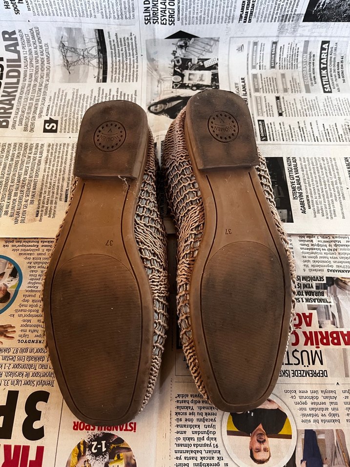 Desenli Örgü Kadın Dolgu Topuk Espadril - Görsel 4