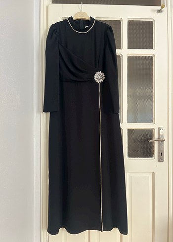 Siyah Uzun Kollu Elbise - Görsel 3