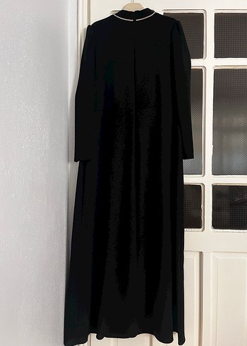 Siyah Uzun Kollu Elbise - Görsel 5