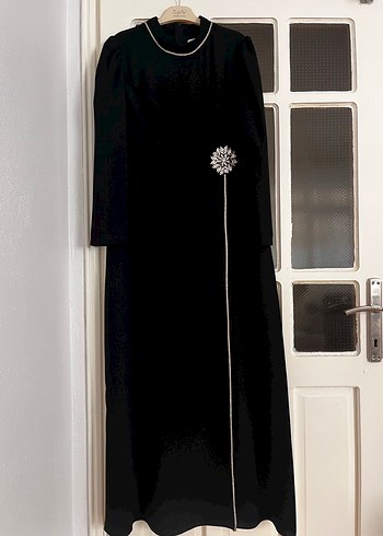 Siyah Uzun Kollu Elbise - Görsel 4